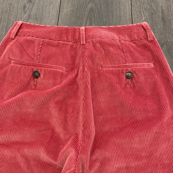Weekend Max Mara Jedy Slim Cigarette Pink Wide Wale Corduroy Trousers Size 6 - Picture 3 of 9